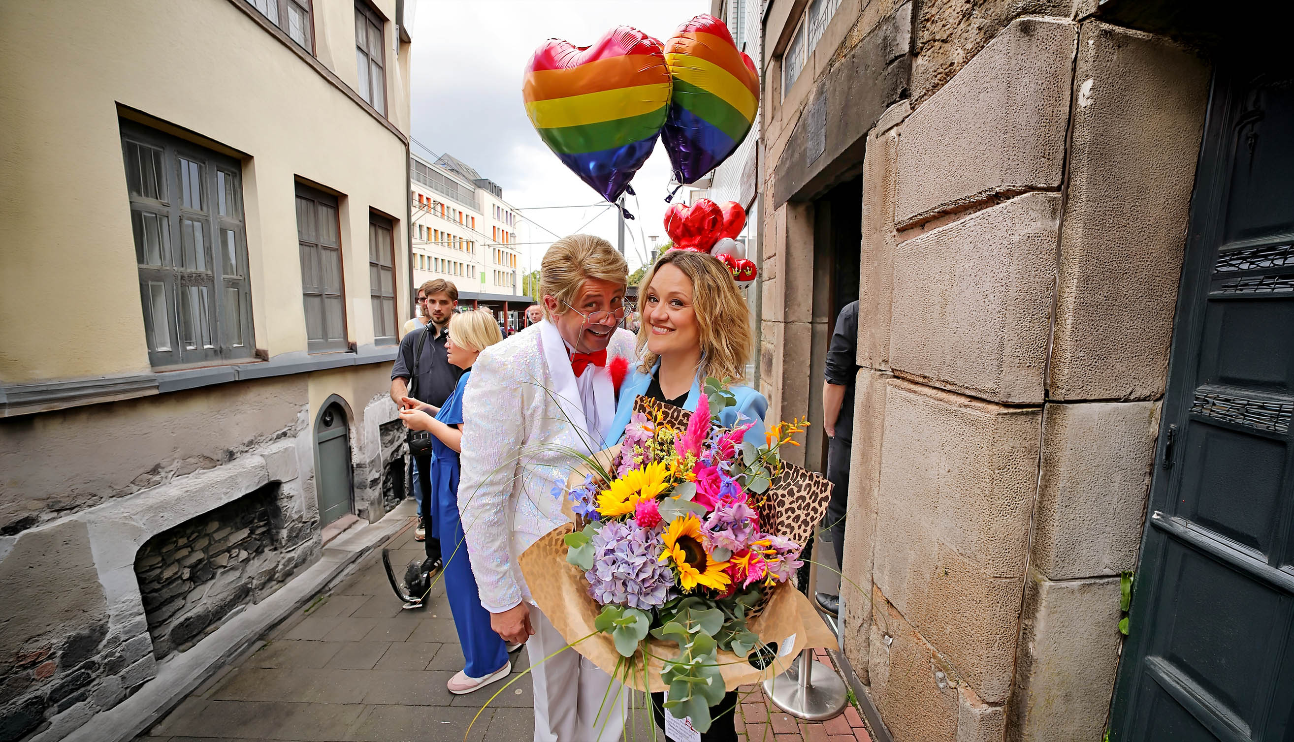 Hajo Päffgenrath bei einer Hochzeit in Köln